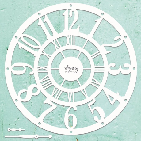 Chipboard-Decor - Clock, läbimõõt 29cm