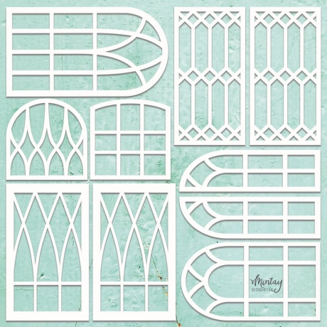 Chippies-Decor - Windows Set, 9 elementi