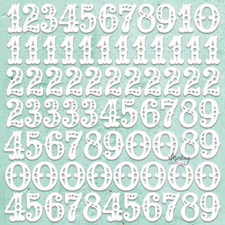 Mintay chippies - Decor - Numbers Set 28