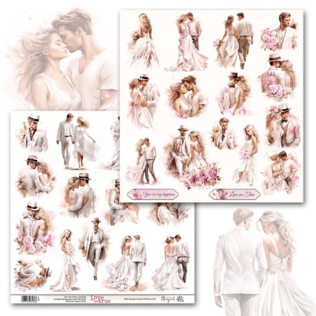 Disainipaber Love me true 0816 30,5x30,5cm, 240g/m2