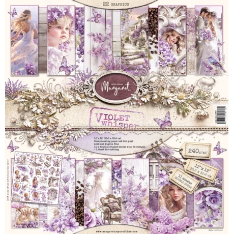 Disainipaberi plokk Margareth - Love me True , 30,5x30,5cm, 240g/m2
