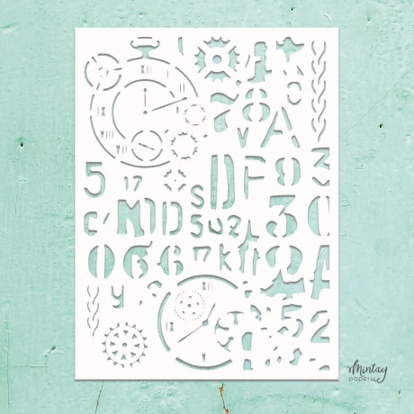 Šabloon 59, 15,2x20,3cm kvaliteetne plastik, Mintay