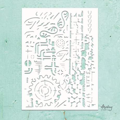 Šabloon 60, 15,2x20,3cm kvaliteetne plastik, Mintay