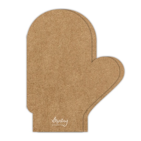 Mintay Basic -kaartide toorikud - Glove Card Base - kraft, 5 pcs