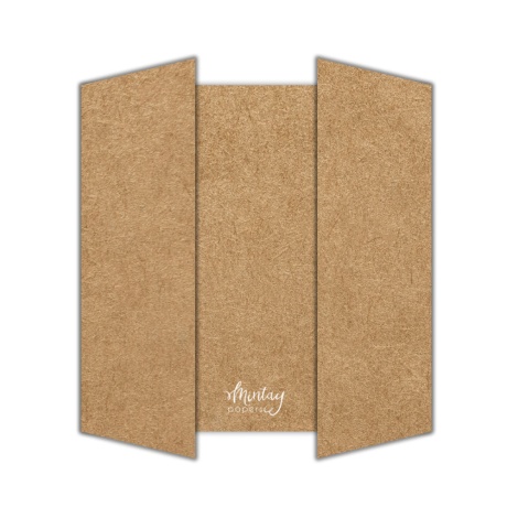 Mintay Basic -kaartide toorikud - Gate Fold Card Base - kraft, 5 tk
