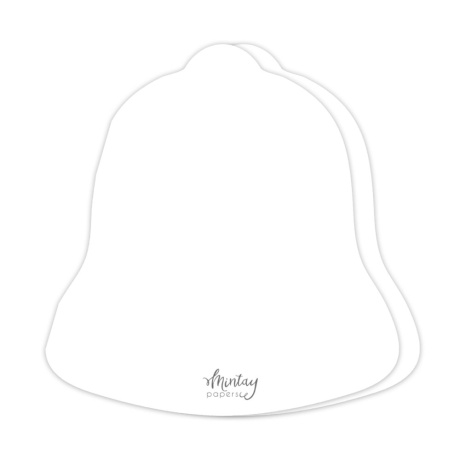 Mintay Basic -kaartide toorikud - Bell Card Base - valge, 5 tk