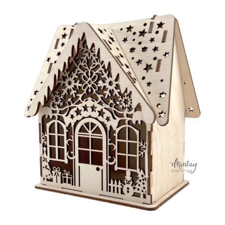 Mintay Woodies  - Dekoratsiooni toorik - CHRISTMAS HOUSE