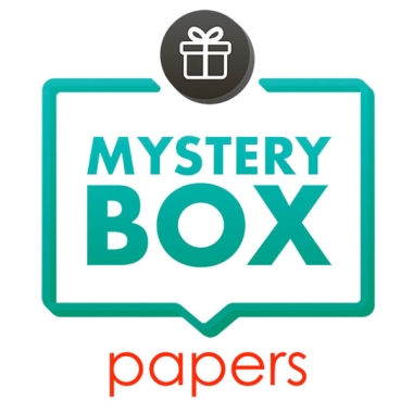 MYSTERY BOX - Paberid, umbes 40lehte, 30x30cm leht