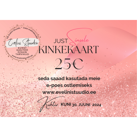 Kinkekaart 25€