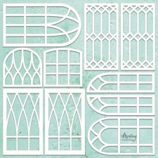 Chippies-Decor - Windows Set D18, 9 elementi