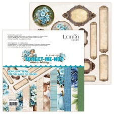 Paberiplokk DD Forget-Me-Not Elements 03, 20,3x20,3cm, 18 kahepoolset lehte+boonusleht, 250gsm