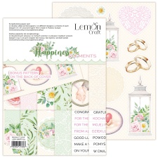 Väljalõigete paberiplokk Hapiness elements 15,24x20,3cm, 12 kahepoolset lehte+boonusleht, 250gsm