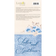 Väljalõike plokk Ladies and Gentelmen 15,24x30,5cm, 24 kahepoolset lehte elementitega,250gsm