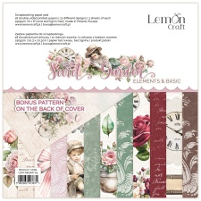 Paberiplokk Secret Garden 20,3x20,3cm, 18 kahepoolset lehte+boonusleht, 250gsm