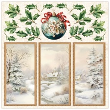 Ühepoolne disainipaber Wonderful Christmas boonusleht, 30,5x30,5cm, 250gsm