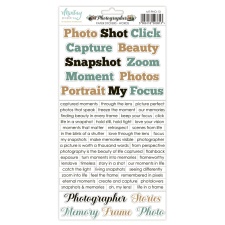 Paberkleepsud Photographer - Words 15,2x30,5 lehel, 240gsm