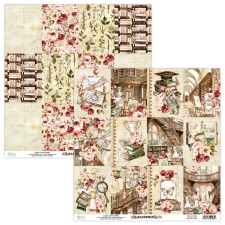 Kahepoolne disainipaber - Academia 06 - 30,5x30,5cm, 250gsm, Mintay