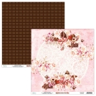 Kahepoolne disainipaber Chocolate Kiss 02 30,5x30,5cm, 240gsm