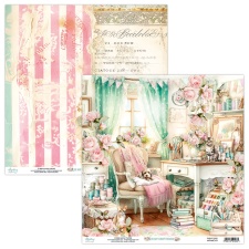 Kahepoolne disainipaber - In My Craftroom 01 -  30,5x30,5cm, 250gsm, Mintay