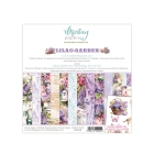 Väike paberiplokk - Lilac Garden, 15,2x15,2cm, 24 kahepoolset lehte, 12 erinevat disaini