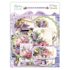 Väljalõigete komplekt (etiketid ja ümbrikud) Lilac Garden (27 tk)