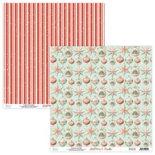Kahepoolne disainipaber - Merry & Joy 04 - 30,5x30,5cm, 250gsm, Mintay