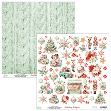 Väljalõigete leht - Merry & Joy  09  -  30,5x30,5cm, 250gsm, Mintay