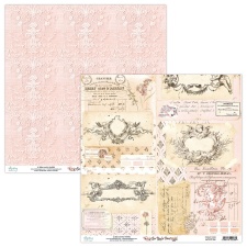 Kahepoolne disainipaber - See You  in Paris 04 - 30,5x30,5cm, 250gsm, Mintay