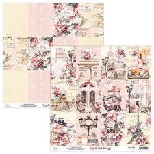 Kahepoolne disainipaber - See You  in Paris 06 - 30,5x30,5cm, 250gsm, Mintay