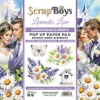Väljalõigete paberiplokk Lavender Love 15,2x15,2cm, 24 kahepoolset lehte+boonusleht, 250gsm