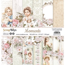 Suur paberplokk Moments 30,5x30,5cm, 12 kahepoolset lehte+ boonusleht, 250gsm