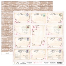 Kahepoolne disainipaber Romantic Soul 06 30,5x30,5cm, 190gsm