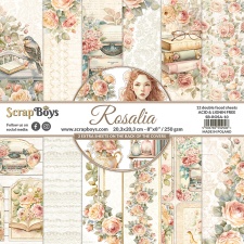 Paberiplokk Rosalia 20,3x20,3cm, 12 kahepoolset lehte+boonusleht, 250gsm