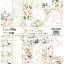 Suur paberplokk Special Day 30,5x30,5cm, 12 kahepoolset lehte+ boonusleht, 250gsm