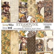 Suur paberplokk Steampunk Journey 30,5x30,5cm, 12 kahepoolset lehte+ boonusleht, 250gsm