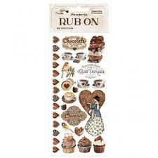 Rub-on 10,16x21,6cm - Coffee Chocolate Sweety