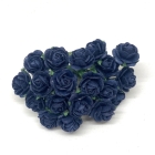 Mooruspuu paberist (mulberry) avatud roosid tumesinine (navy blue) 5tk