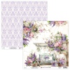 Väike paberiplokk - Lilac Garden, 15,2x15,2cm, 24 kahepoolset lehte, 12 erinevat disaini