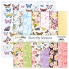 Suur paberplokk Butterfly Meadow 30,5x30,5cm, 12 kahepoolset lehte+ boonusleht, 250gsm