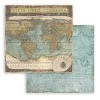 Suur disainipaberiplokk Around the World 30.5x30.5 cm,190gr Stamperia