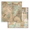 Suur disainipaberiplokk Around the World 30.5x30.5 cm,190gr Stamperia