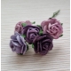 Mooruspuu paberist (mulberry) avatud roosid tume lilla mix (lilac mix) 5tk